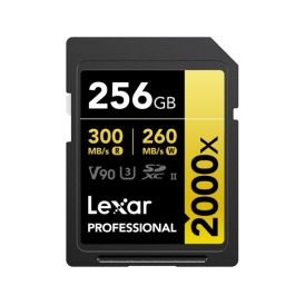Lexar | 256GB | Professional 2000x SDHC /SDXC UHS-II Card Gold Series