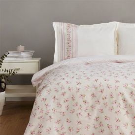 Karaca Home | Glen Pink Cotton Single Duvet Cover Set