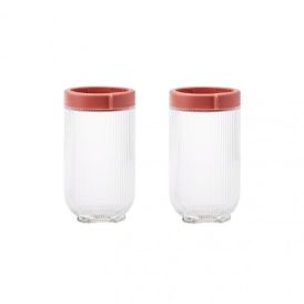 Karaca | Ribbed 2 Piece Glass Storage Container