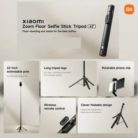 Xiaomi | Zoom Floor Selfie Stick Tripod 62 Inch