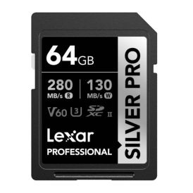 Lexar | 64GB | Professional SILVER PRO SDXC UHS-II Card