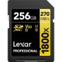 Lexar | 256 GB | 256GB Professional 1800x UHS-II SDXC Memory Card 