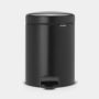 Brabantia | Step Trash Can  1.3 Gallon | Matt Black