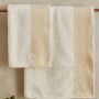 Karaca Home | Edna 4 Piece Bath/Head Towel Hammam Set Off-white Beige