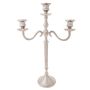 Karaca | Victoria 3-Arm Candlestick Silver | 44.5x29.7cm