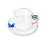 Ichendorf Milano | Fruits and Flower Leaf Tea Cup and Butterfly Saucer