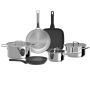 Berghoff | 9 pcs Cookware Set Helix  Steel