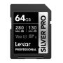 Lexar | 64GB | Professional SILVER PRO SDXC UHS-II Card